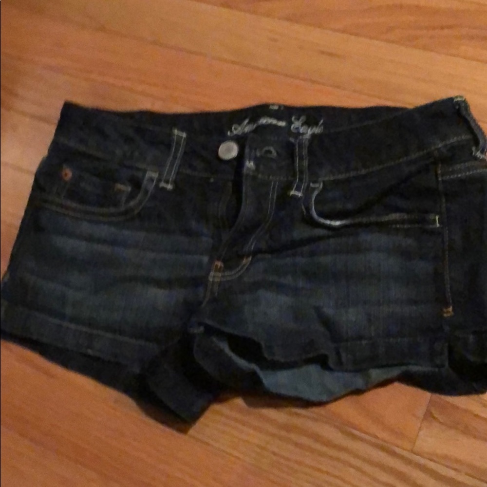 American Eagle Dark Wash Shorts